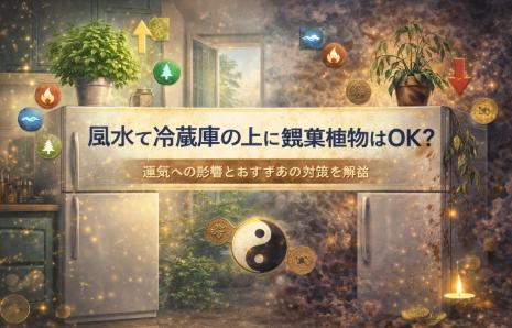 風水で冷蔵庫の上に観葉植物はOK？運気への影響とおすすめの対策を解説